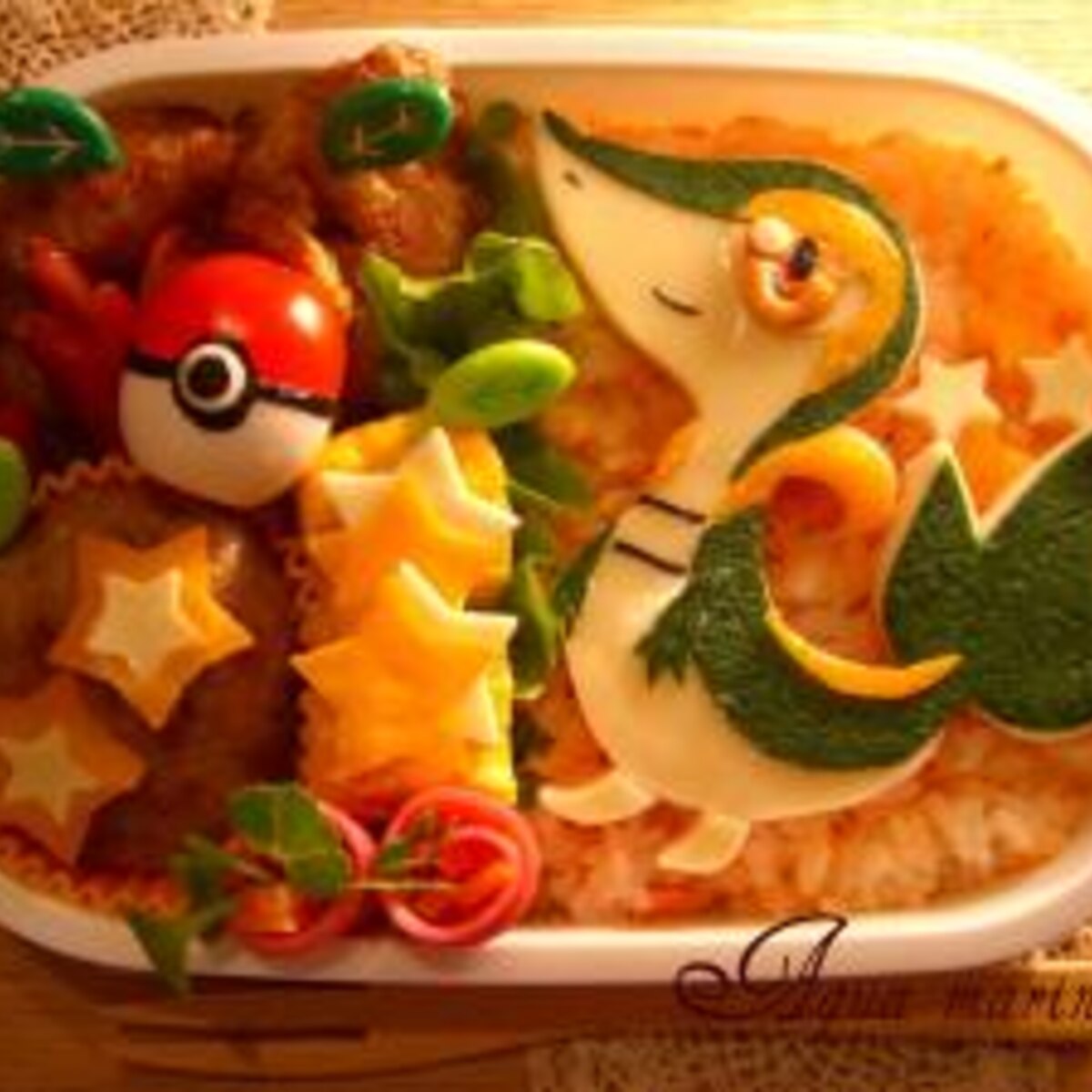 ポケモン ツタージャ キャラ弁 レシピ 作り方 By アクア マリン 楽天レシピ